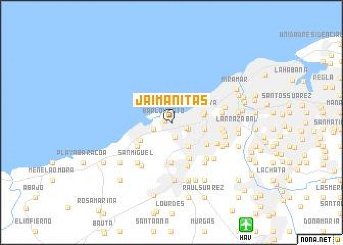 mappa di jaimanitas Cuba