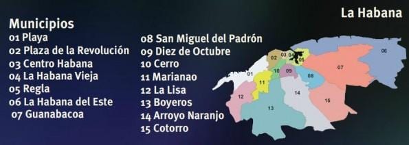 mappa di regla Cuba