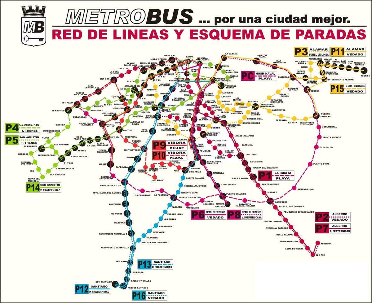 mappa della stazione degli autobus viazul Avana