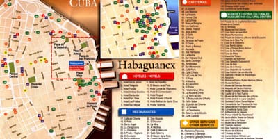 L'avana mappa visite turistiche
